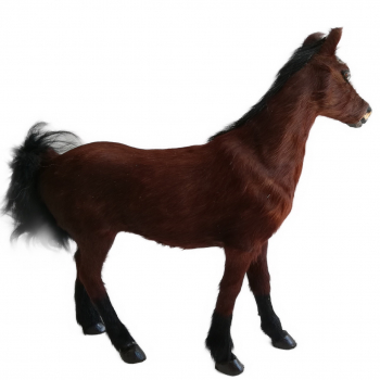 Pferd aus Rinderfell